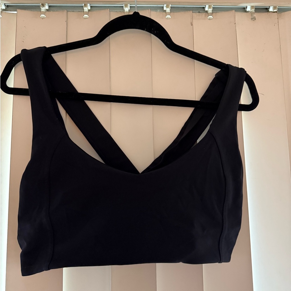 Lululemon Black Sports Bra with Criss-Cross Straps